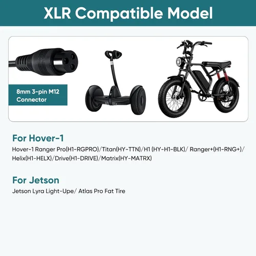 Vista 5 de Cargador eléctrico para scooter y hoverboard de 42 V 2 A, 6 en 1, adaptador de corriente para scooter multienchufe, compatible con Segway, Jetson
