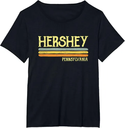 Vista 33 de Camiseta vintage de regalo de recuerdo de Hershey Pennsylvania PA, Negro, S
