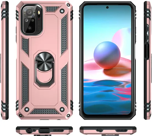 Vista 8 de Jielangxin Keji Funda para Xiaomi Redmi Note 10 4G, con soporte giratorio para Xiaomi Redmi Note 10S M2101K7BG/Redmi Note 10 4G M2101K7AG M2101K7AI