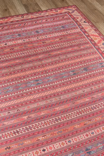 Vista 3 de Momeni Afshar - Alfombra de poliéster, 8 pies 5 pulgadas x 12 pies, multicolor