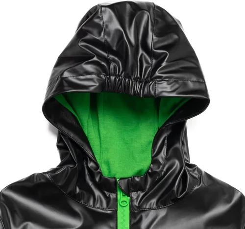 Vista 7 de Minecraft Creeper - Chaqueta impermeable con cremallera para niños pequeños a niños grandes