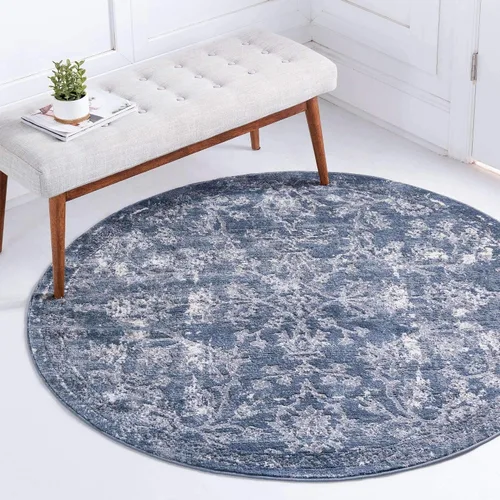 Vista 17 de Unique Loom Portland Collection - Alfombra de área Albany (2 pies 2 pulgadas x 3 pies 1 pulgada, rectangular, azul/gris)