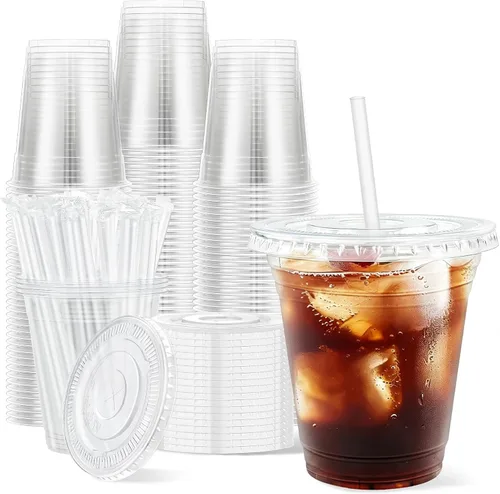 Vista 9 de Clawsoff Paquete de 100 vasos desechables de plástico transparente de 20