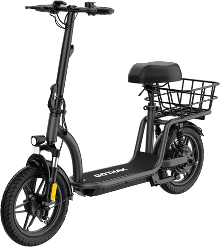 Vista 9 de Gotrax 12"/14"/16" Electric Scooter with Seat for Adults&Teens, Max 25Miles Negro