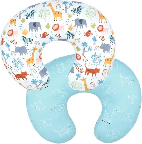 Vista 8 de Winmany Funda de almohada de lactancia para bebé, funda de almohada extraíble para lactancia materna, lindo patrón para niñas y niños, funda