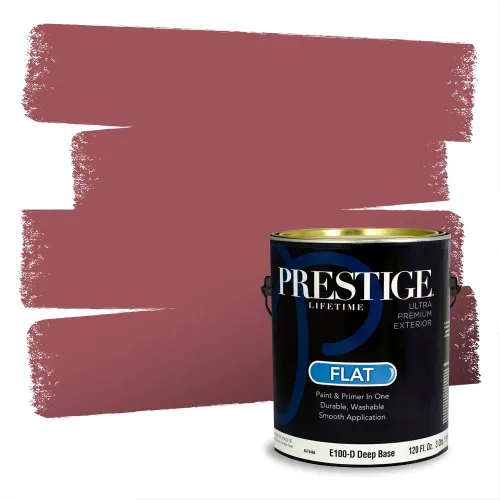 Vista 772 de Prestige Paints Pintura exterior e imprimación en uno, 1 galón, plano, coincidencia comparable de Valspar* Amber Rose*