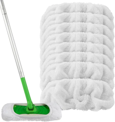 Vista 11 de HOMEXCEL Almohadillas de Trapeador de Microfibra Reutilizables Compatibles con Swiffer Sweeper-Paquete de 8 Repuestos de Almohadillas Húmedas