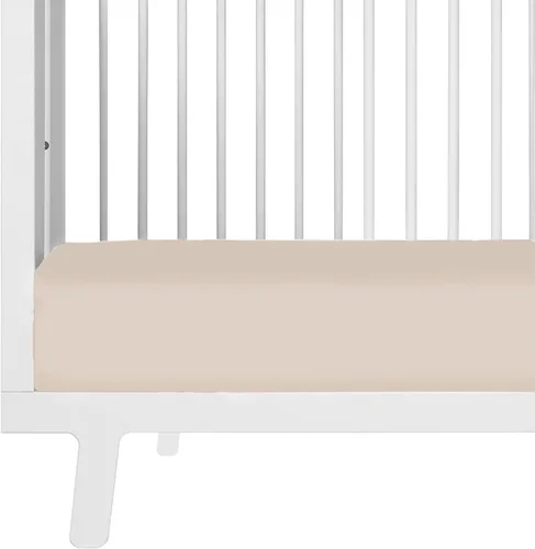 Vista 24 de MakeMake Organics Juego de sábanas bajeras orgánicas tamaño individual de algodón orgánico con certificación GOTS, sábana bajera ajustable con 1
