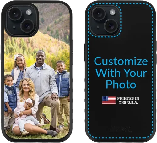 Vista 8 de Guard Dog Funda compatible con iPhone 15, grado militar, protección resistente de dos piezas, personalizada, fotos, cinco marcos