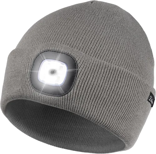Vista 18 de Etsfmoa Gorro unisex con la luz, regalos para hombres, papá, padre, gorras recargables por USB