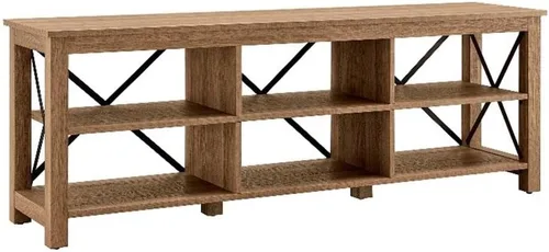 Vista 11 de Henn&Hart Soporte rectangular de TV para televisores de hasta 55 pulgadas en blanco, soportes de TV para la sala de estar