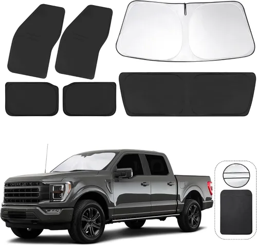 Vista 7 de TINGLU Persianas de ventana para Honda CR-V 2023-2026, accesorios para ventanas laterales de automóvil, parabrisas triangular, parasol para rayos UV