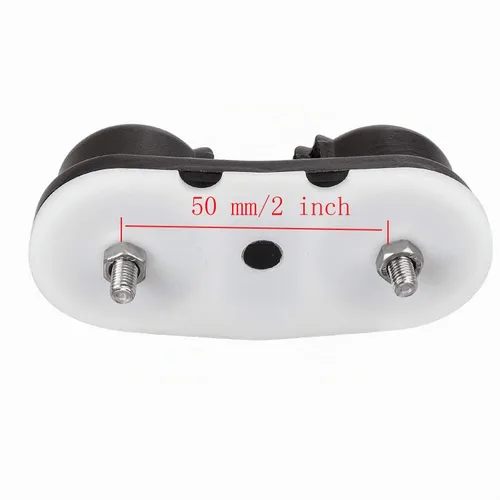 Vista 4 de Taco de leva con rodamiento de bolas, de entrada rápida, para tamaños de línea de hasta 5/8 pulgadas, aluminio, velero kayak
