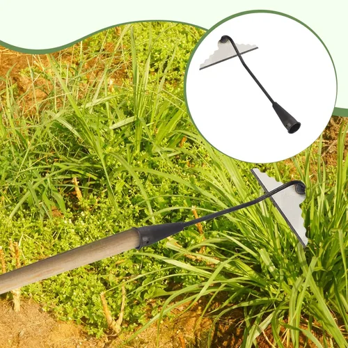 Vista 2 de Garden Hoe Head Manual Weeder Portable Labor Saving Hand Hoe Gardening Tool for Agriculture Farming, Digging, Loosening Soil