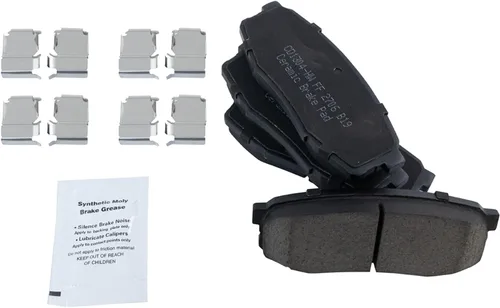 Vista 6 de TRQ Kit de pastilla de freno, pinza y rotor, con kit químico de cerámica compatible con Toyota Sequoia 2008-2015 Tundra 2007-2015