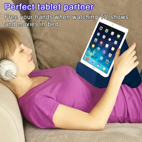 Vista 2 de SAMHOUSING - Soporte de almohada para tablet, base para tablet para la cama con ángulos de visión múltiples, compatible con iPad Pro 9.7, 10.5, 12.9