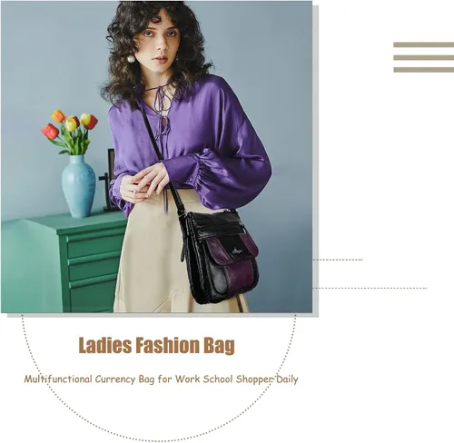 Vista 7 de Bolsos bandolera Angel Kiss para mujer de piel sintética con correa ajustable