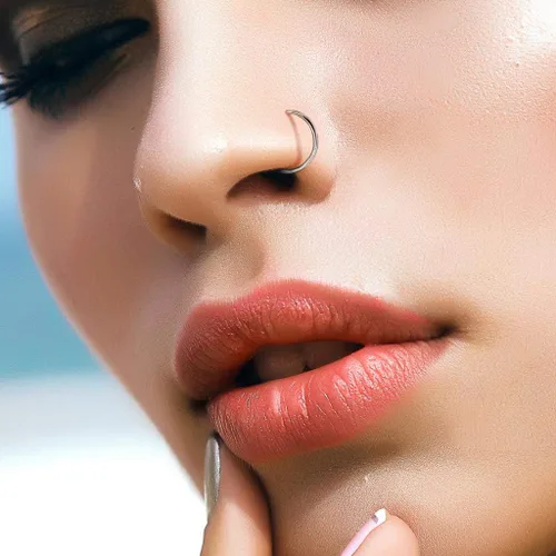 Vista 4 de WildKlass Jewely Septum - Anillo de acero quirúrgico para nariz 316L sin costuras (se vende individualmente)