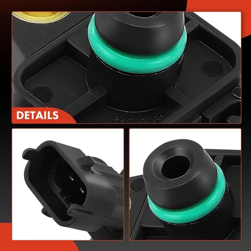 Vista 8 de A-Premium MAP - Sensor de presión absoluta del colector compatible con Buick, Cadillac, Chevy, GMC - Envision, Regal, Camaro, Equinox, Express