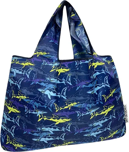 Vista 15 de allydrew Bolsas de comestibles reutilizables de nailon plegables grandes