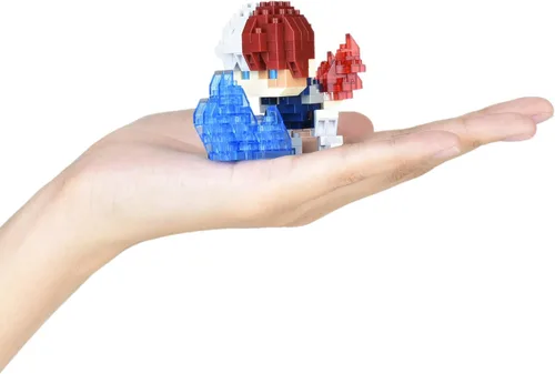 Vista 4 de nanoblock - My Hero Academia - Shoto Todoroki, kit de construcción de la serie de colección de personajes