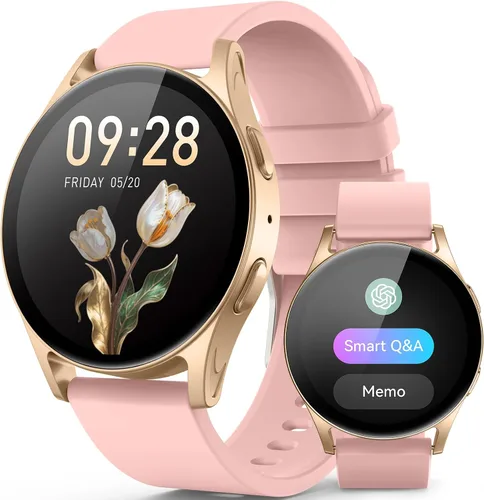 Vista 9 de Reloj inteligente para mujeres y hombres, rastreador de actividad AMOLED de 1.614 in para Android iPhone con pantalla siempre encendida, más de 150
