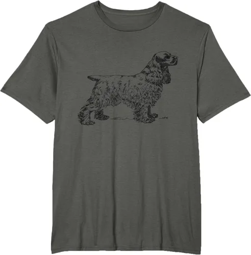 Vista 5 de Cocker Spaniel - Camiseta para perro Cocker Spaniel, gris, S Asfalto