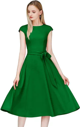 Vista 4 de DRESSTELLS - Vestidos de cóctel para mujer, vestido formal para invitadas de boda, vestido de noche discreto para festividades, iglesia y fiestas