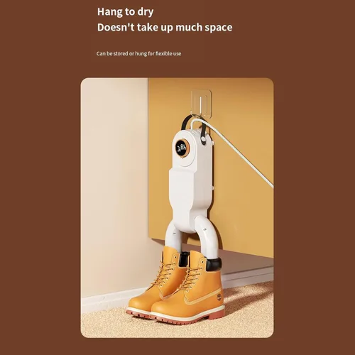Vista 3 de Secador de zapatos, secado rápido, desodorizante, secado rápido, súper silencioso, sobrecalentamiento, calentador de zapatos de diseño plegable