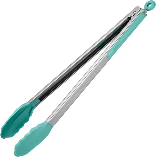 Vista 24 de Pinza de cocina resistente al calor de 600ºF: pinza de cocina de silicona U-Taste de 7 pulgadas con puntas de goma antiadherentes selladas firmes