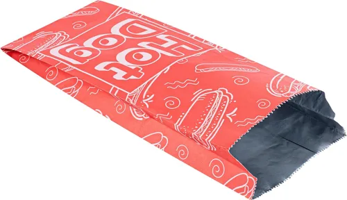 Vista 11 de Restaurantware -Bag Tek - Bolsas de comida forradas con papel de aluminio de 3.7 x 1.2 x 9.1 pulgadas, 100 envoltorios desechables para perros