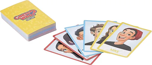 Vista 3 de Hasbro Gaming ¿Quién es Quién? Juego de cartas para niños, juego de adivinanzas para 2 jugadores, actividades divertidas de verano, elementos