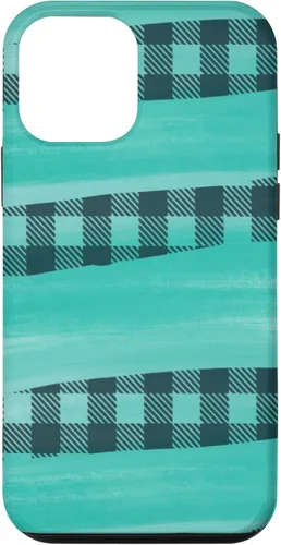 Vista 12 de Funda a cuadros para iPhone 14 Pretty Teal TURQUESA SOUTHERN WESTERN