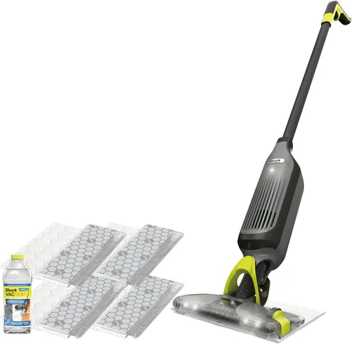 Vista 12 de Shark VACMOP - Trapeador de vacío inalámbrico para suelos duros, incluye 2 almohadillas VACMOP desechables y una solución VACMOP de 12 onzas, gris
