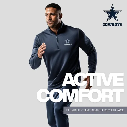 Vista 5 de Dunbrooke NFL mens All Star Tech Fleece 1/4 Zip