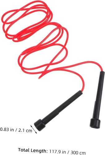 Vista 2 de BESPORTBLE 7pcs Adjustable PVC Skipping Rope with Anti-slip Handles for Boxing Fitness Speed Jumping Weight Loss Training Outdoor Exercise Equipment