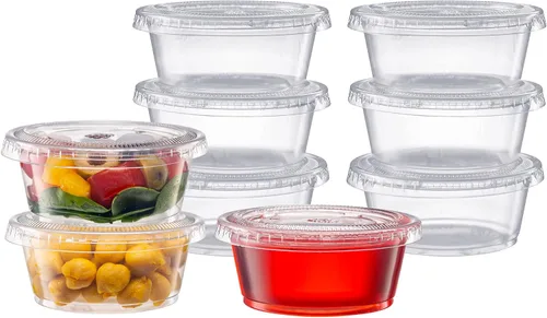 Vista 6 de Pantry Value Vasos de plástico de 4 onzas con tapas