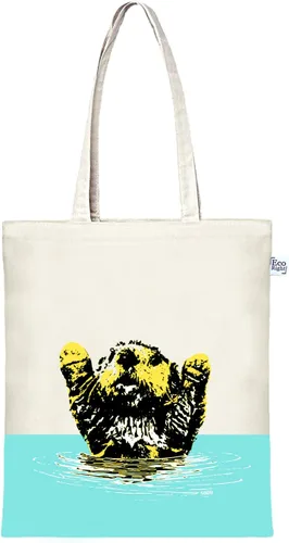 Vista 33 de Ecoright - Bolsa de mano para mujer con cremallera, bolsa de mano pequeña, bolsa de lona, bolsa de algodón reutilizable para playa, comestibles
