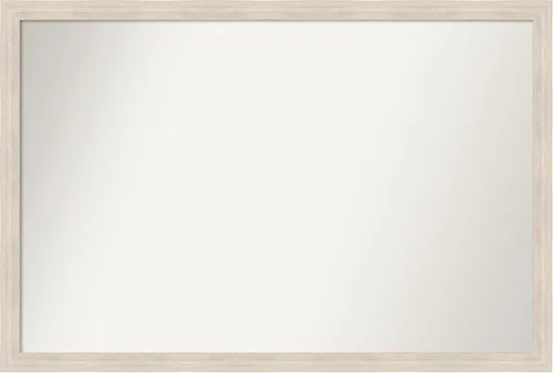 Vista 225 de Amanti Art Espejo personalizado, espejo de baño estrecho Alexandria White Wash, espejo de pared o espejo de tocador de baño sobre el fregadero