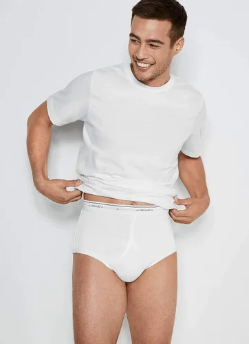 Vista 5 de Jockey Ropa interior clásica para hombre, tiro completo, paquete de 3