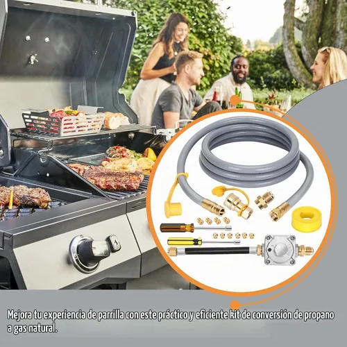 Vista 7 de Kit de conversión de propano a gas natural para parrilla Weber Genesis Series