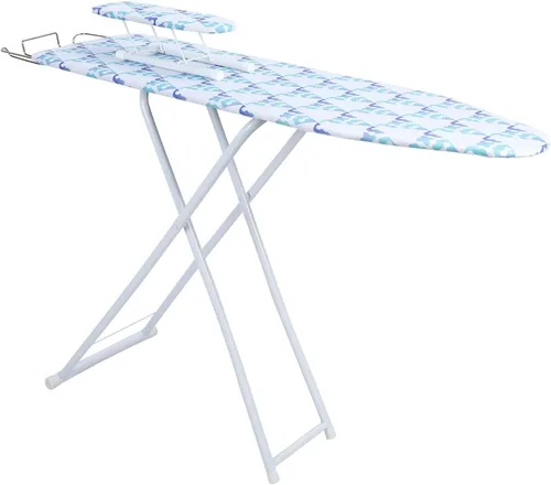 Vista 10 de Tabla de planchar de tamaño completo, plegable extendida para el hogar con cubierta resistente al calor, 42 pulgadas, pies antideslizantes, altura