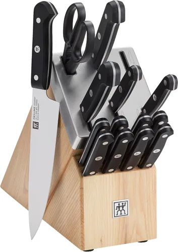 Vista 14 de ZWILLING Juego de 10 bloques de cuchillos gourmet Negro