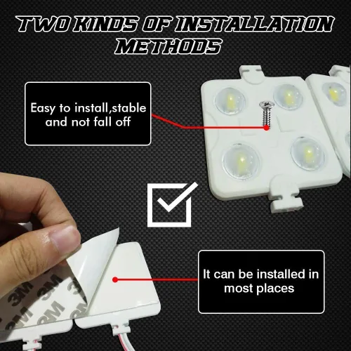 Vista 2 de GAMPRO Kit de luces interiores de 12 V, 12 W, 80 LED, kit de luces LED blancas de techo para furgoneta, minivan, remolque, camión, caravana
