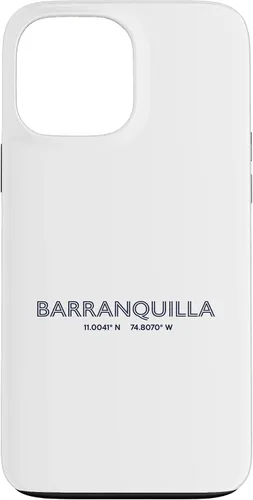 Vista 24 de Colombia City Coordinates - Barranquilla Case for iPhone 16