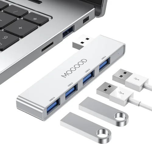 Vista 9 de Hub USB 3.0 MOGOOD Hub USB para portátil Divisor USB Divisor de puerto USB Expansor de puerto USB Adaptador multipuerto USB para portátil, Xbox