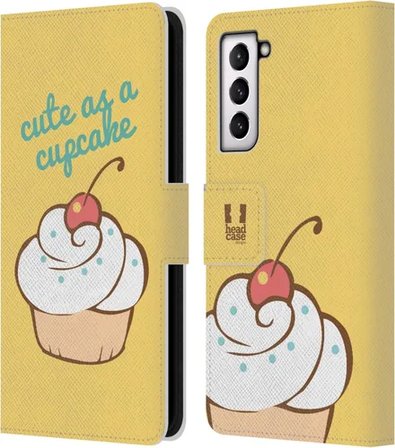 Vista 63 de Head Case Designs Assortment Cupcakes Happiness Leather Wallet Case Compatible with Samsung Galaxy A07 4G Surtido