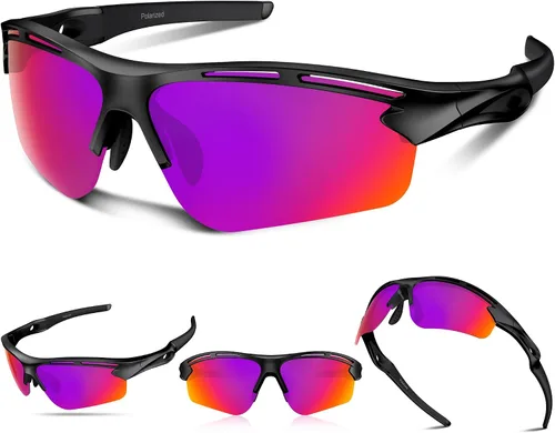 Vista 16 de Lentes de sol polarizados deportivos para hombres y mujeres, protección UV400 para correr, ciclismo, pesca, senderismo, TR90