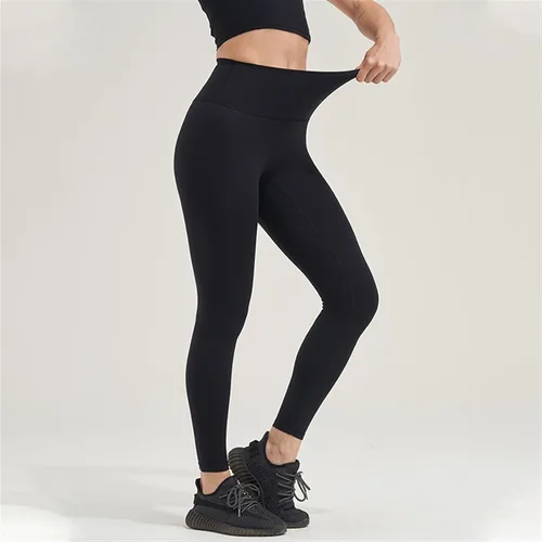Vista 3 de Leggings de gimnasio para mujer, pantalones de yoga de cintura alta, sin costuras, deportes, push up, mallas para mujer