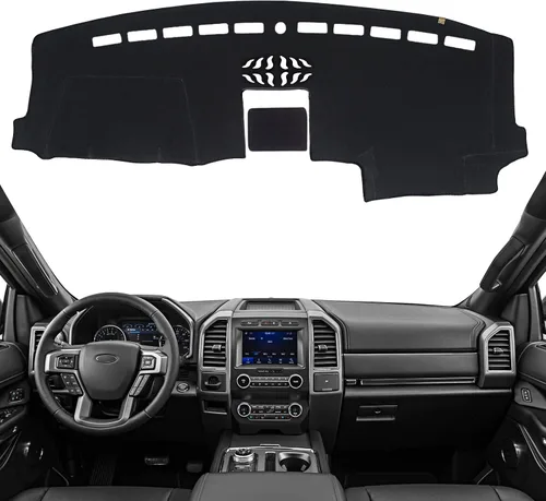 Vista 16 de Cubierta de Salpicadero Alfombrilla de Tablero Compatible con Ford F-150 2014-2009 (Sin Modelos HUD), Alfombrilla Antirreflejos para Salpicadero